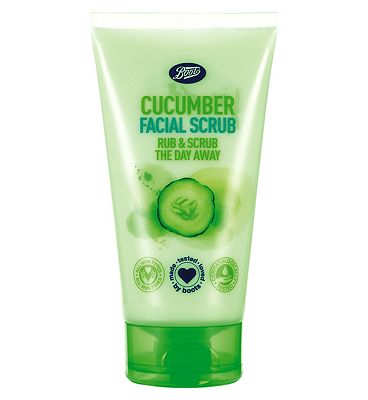 Boots Cucumber Facial Scrub 150ml - SkinFreaks