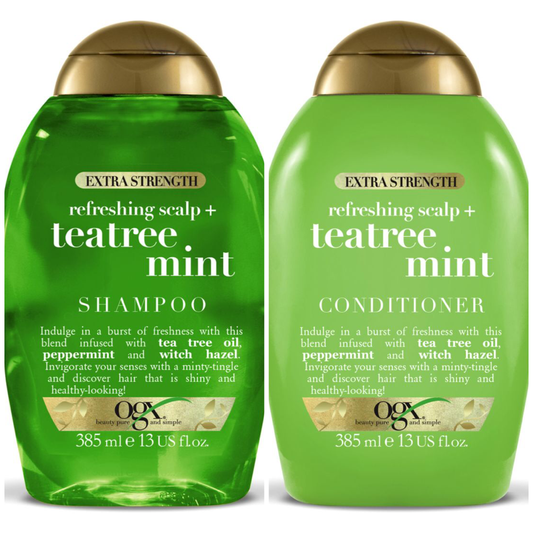 OGX Refreshing Scalp + Tea Tree Mint Shampoo & Conditioner Set - SkinFreaks